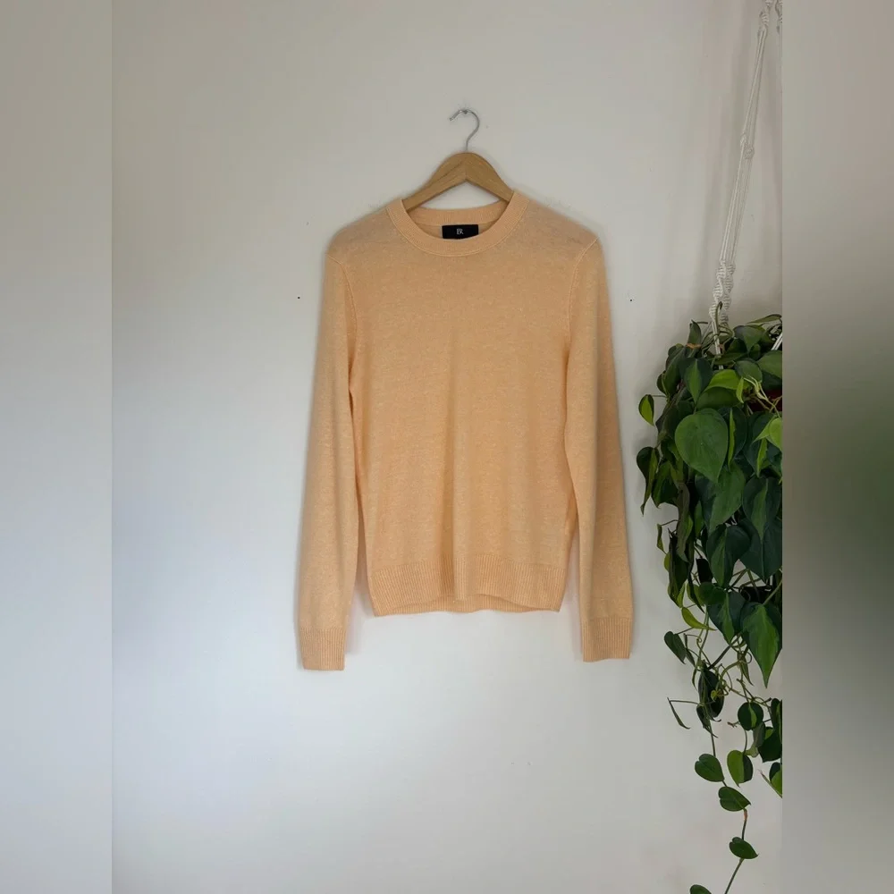 Banana Republic Cashmere-Linen Crewneck Sweater